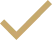 Golden checkmark on black background