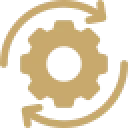 Mechanical gear with rotation arrows