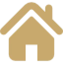 Simple gold home symbol