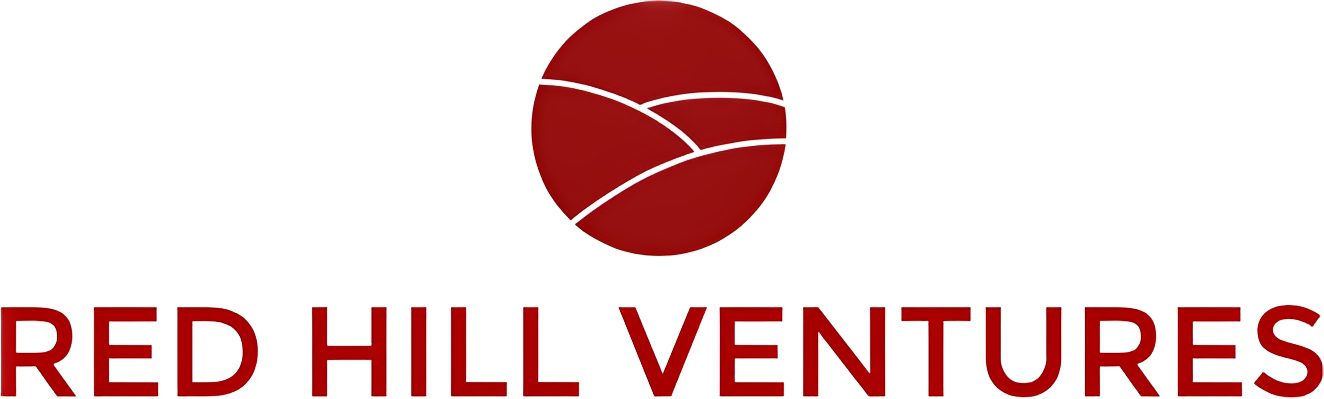 Red Hill Ventures branding with abstract circle
